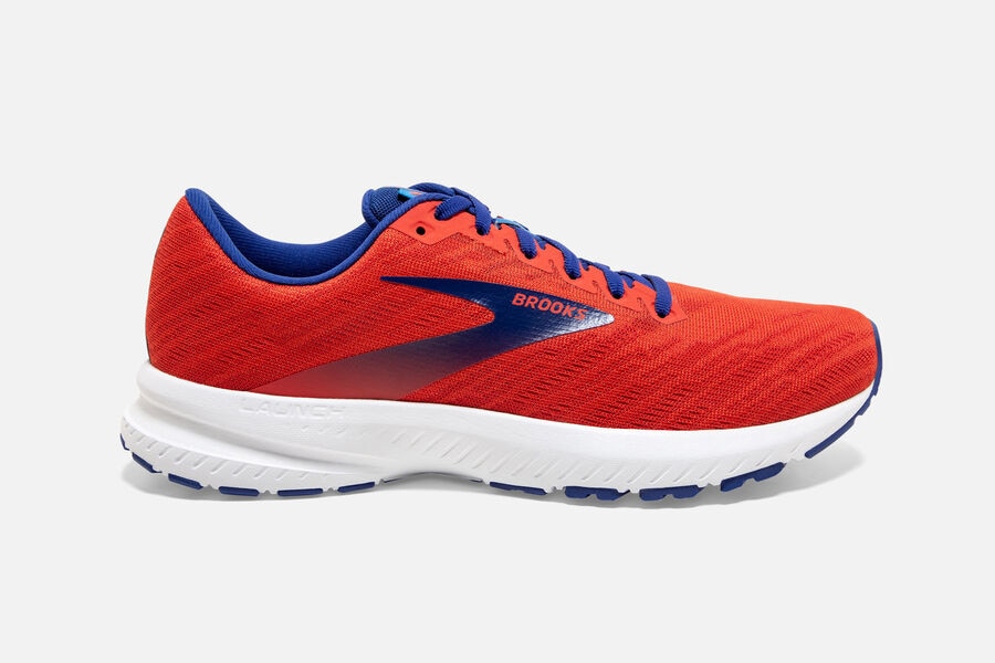 Brooks Israel Launch 7 Road Running Shoes Mens - Orange/Blue - CEM-420859